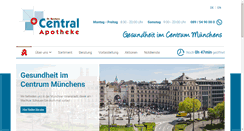 Desktop Screenshot of centralapotheke-muenchen.de