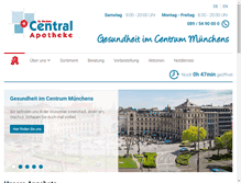 Tablet Screenshot of centralapotheke-muenchen.de